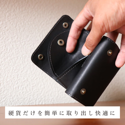 【本革の新しいコンパクト財布】wrap2.1 効率よく使える手のひらサイズのウォレット 9枚目の画像
