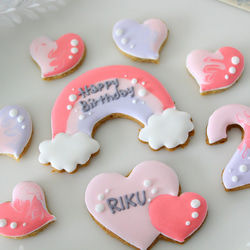 【アイシングクッキー】　文字　アルファベット　オーダーメイド　ケーキ　飾り 2枚目の画像