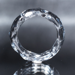 ガラスの氷　Clear Glass Ring　【YASUDA GLASS】 2枚目の画像