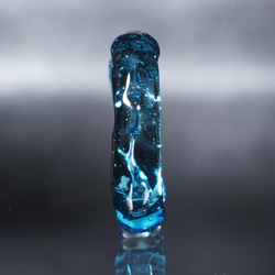 ガラスの氷　Blue Stardust Ring　【YASUDA GLASS】 5枚目の画像