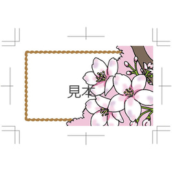 桜　メッセージカード 2枚目の画像