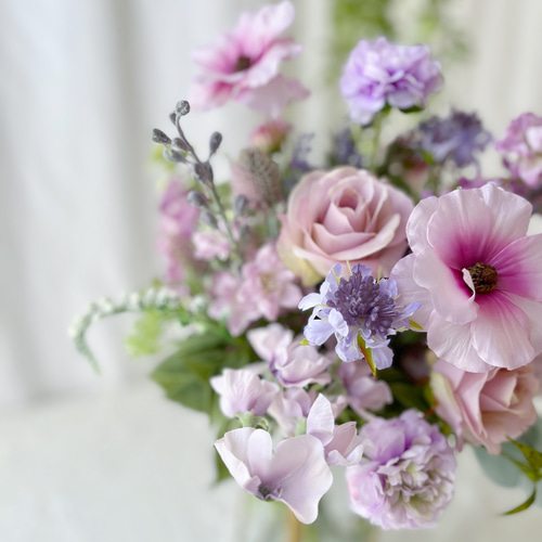 くすみピンクアーティフィシャルフラワー　ブーケ アーティフィシャルフラワー】ル・ブーケ（ピオニーピンク） – karendo