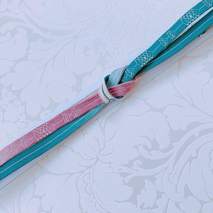 正絹手組み夏の帯締め