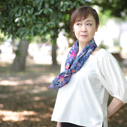 エルメス　シルクオーガンジー　大判スカーフ シルクオーガンジー 大判スカーフ -リーフグリーン- ストール