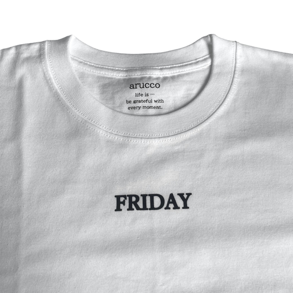 arucco　FRYDAYプリント　Tシャツ　フリーサイズ 15枚目の画像