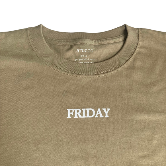 arucco　FRYDAYプリント　Tシャツ　フリーサイズ 13枚目の画像