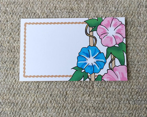 ＊9 お礼メッセージタグ あさがお 16088824c33b367fc5523b8d793cfa