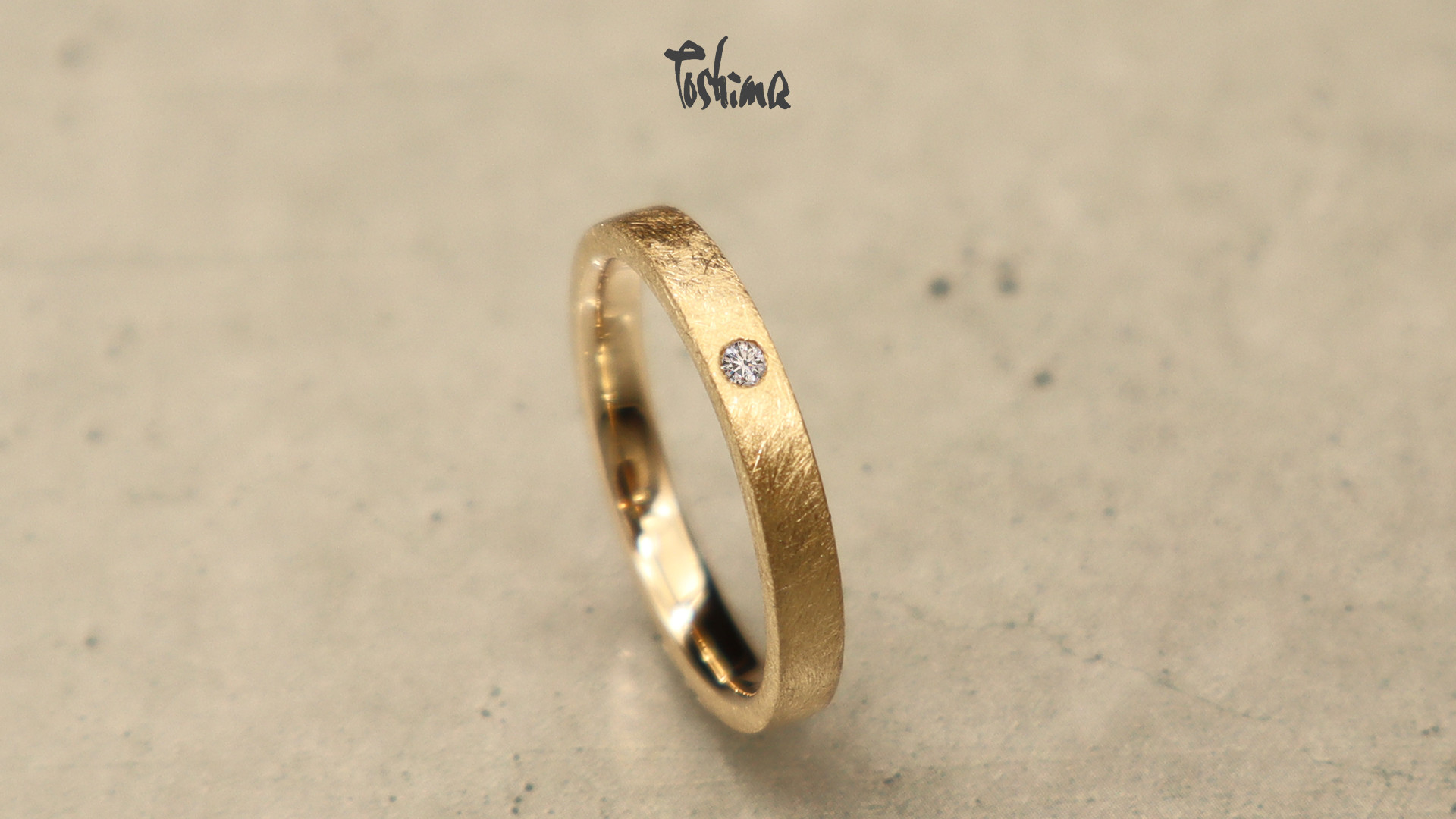 平打ち和紙模様　シルバーリング　[silver 選べるカラー] 　誕生日・記念日のプレゼントにも！