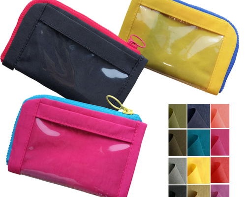 小銭入れ　ケース　財布　ハンドメイド　ハーフウォレット　コンパクト財布 ハーフウォレット L字ファスナー ミニウォレット ミニ財布 パスケース