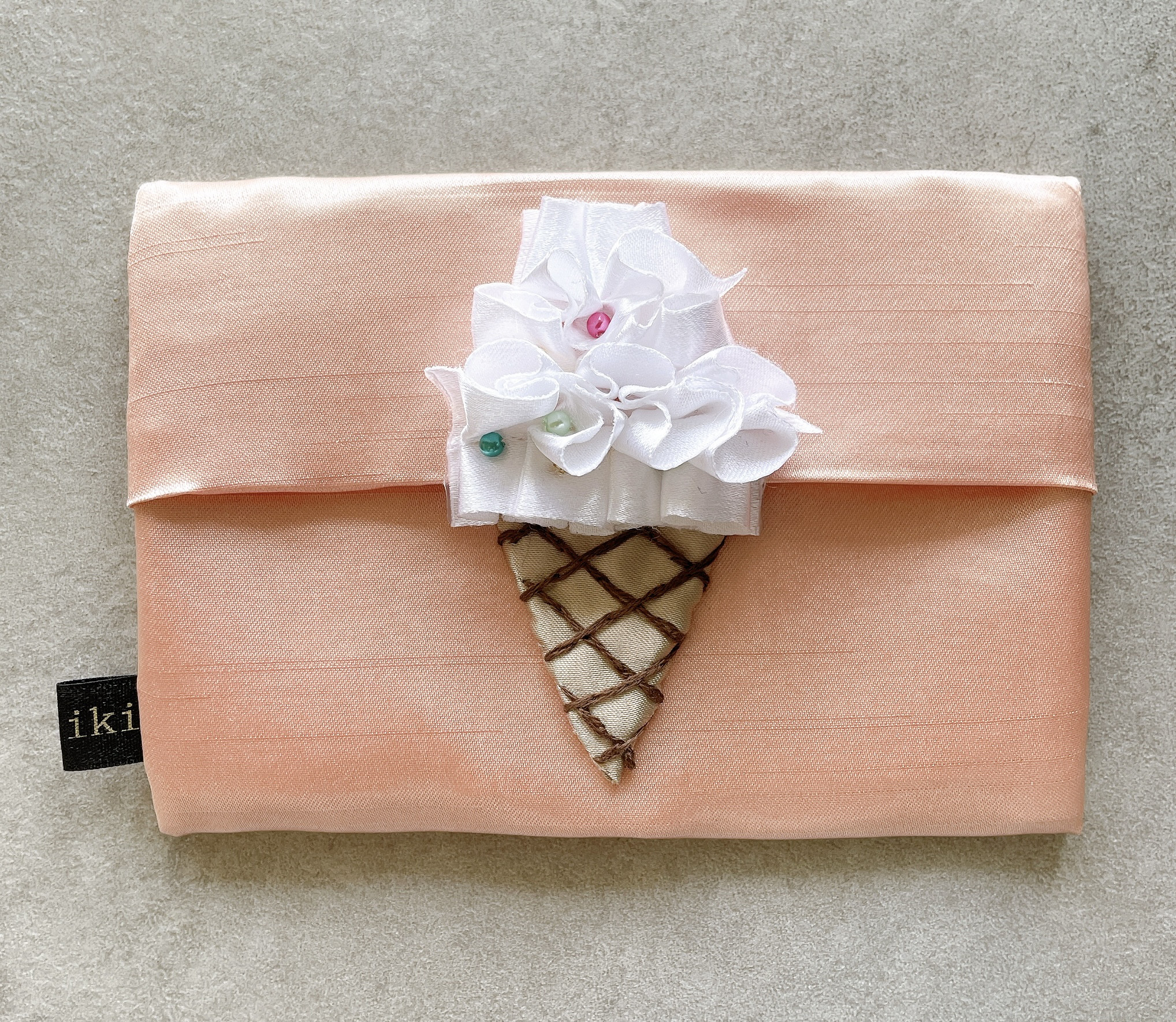 ピンクの白玉さま ポケットティッシュケース