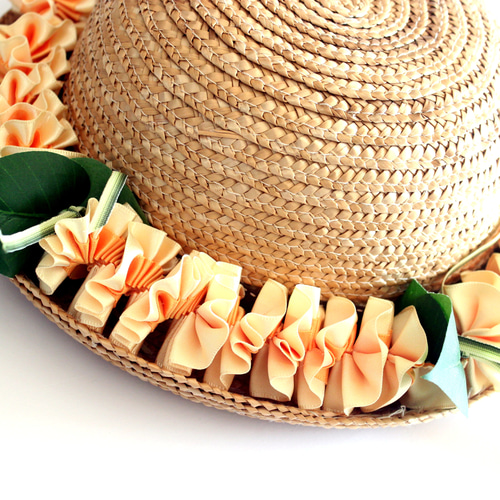 ハワイアンハットレイ（子供用全２色）帽子用アクセサリー