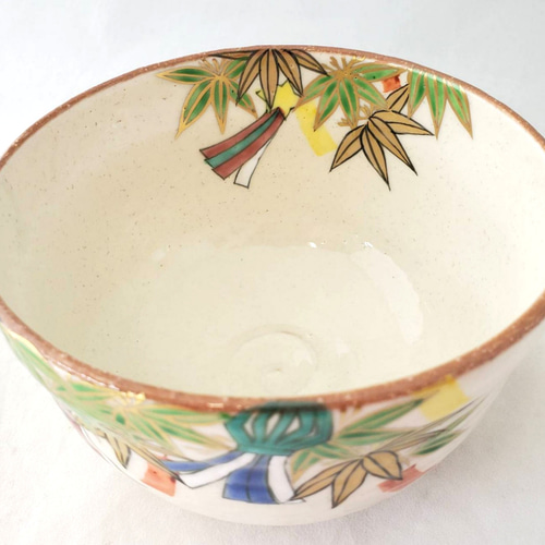 七夕笹飾り 夏の茶盌(茶碗) 茶碗・めし碗 陶彩 花と風 通販 16119864