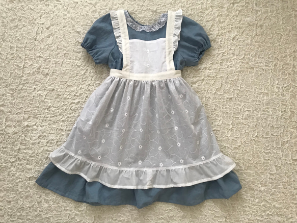 ラルフローレン　ホワイトフリルエプロン刺繍ロゴ付き Ralph Lauren ラルフローレン エプロン フリル 刺繍 ロゴ入り - メルカリ