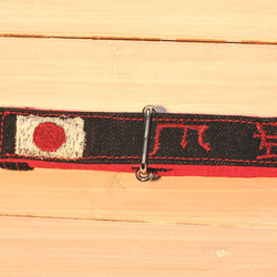 小型犬・中型犬　デニムハーフチョーク　龍体文字『チリ』『ユン』　刺繍入り 2枚目の画像