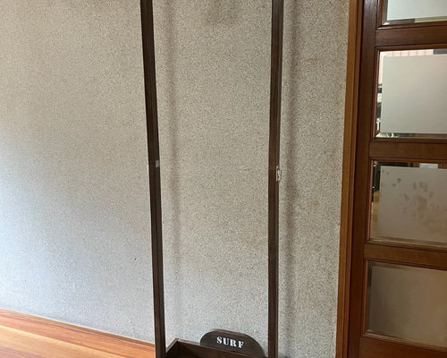 ウエットスーツ用ハンガーラック ウォルナット色 サーフボード