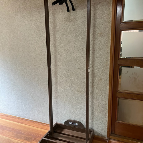 ウエットスーツ用ハンガーラック ウォルナット色 サーフボード