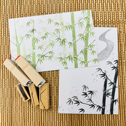 竹と笹の葉のスタンプセット 5枚目の画像