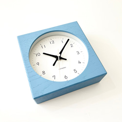 KATOMOKU Dual use clock 9 km-135LBRC ブルー 電波時計 置き時計 掛け時計 8枚目の画像