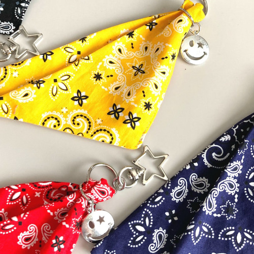 タッセルキーホルダー革タグハワイアンニコちゃん☺︎ T-15