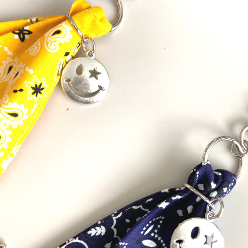 タッセルキーホルダー　キーホルダー　ニコちゃん　　デニム　かわいい系　T-12 タッセルキーホルダー キーホルダー ニコちゃん デニム かわいい系 T