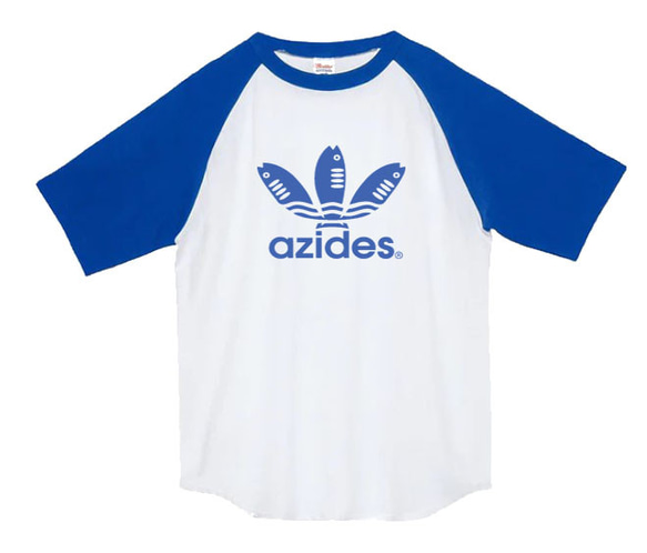 【azides/ラグランTシャツ】5.6oz正規商標登録商品アジデスTシャツ面白いおもしろうけるプレゼント 2枚目の画像