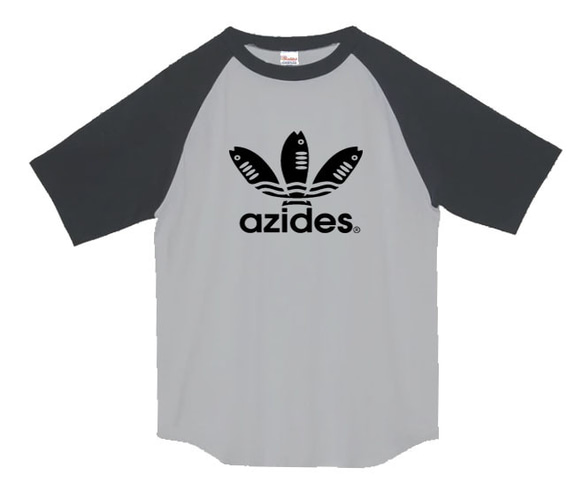 【azides/ラグランTシャツ】5.6oz正規商標登録商品アジデスTシャツ面白いおもしろうけるプレゼント 4枚目の画像