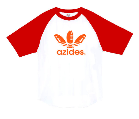 【azides/ラグランTシャツ】5.6oz正規商標登録商品アジデスTシャツ面白いおもしろうけるプレゼント 3枚目の画像