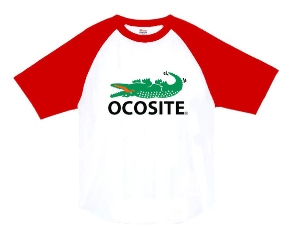 【OCOSITE/ラグランTシャツ】5.6oz正規商標登録商品オコシテTシャツ面白いおもしろうけるプレゼント 3枚目の画像