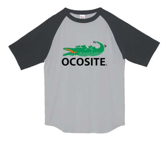 【OCOSITE/ラグランTシャツ】5.6oz正規商標登録商品オコシテTシャツ面白いおもしろうけるプレゼント 4枚目の画像