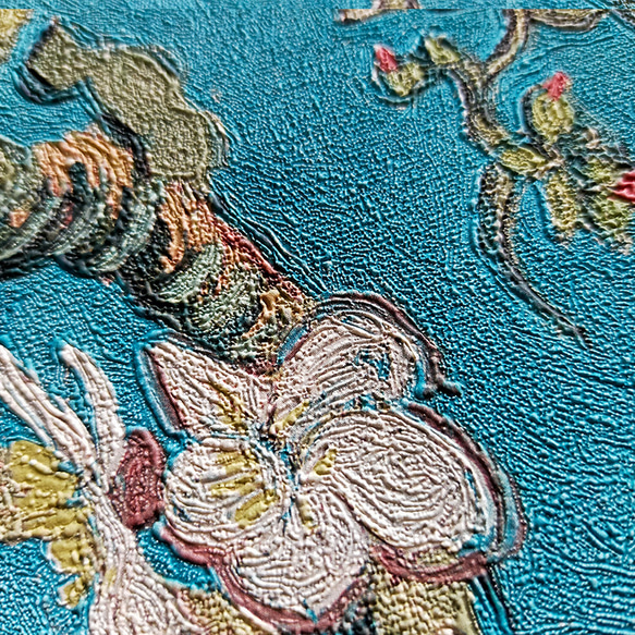 ゴッホ アートパネル A2 ブルー 青 花 花咲くアーモンドの木の枝 アーモンド インテリアパネル ウォールパネル 3枚目の画像