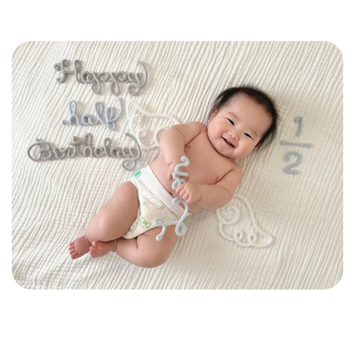 ウールレター ベビー　オーダー受付中 ウールレター オーダー受付中 momo☆* 雑貨・その他 momo☆* 通販