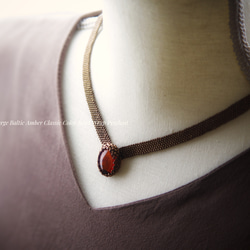 空いろのネックレスⅦ /プルームアゲート＆black jasper/hybrid