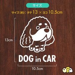 DOG IN CAR/アメリカンコッカースパニエルB カッテイングステッカー KIDS・BABY・SAFETY 3枚目の画像