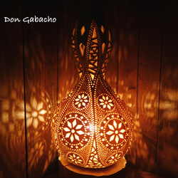 ひょうたんランプ　猫とお花 ひょうたんランプ 猫とお花 ひょうたん猫ランプ「春さくら