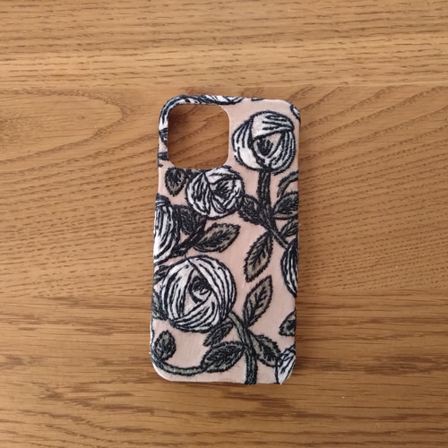 受注製作*ミナペルホネン*rosy*ピンクベージュ*mina perhonen*iPhone