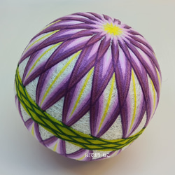 てまり「3色の三菱合わせ」紫陽花 藤桃空 9cm 手まり 手毬 手鞠 てまり「3色の三菱合わせ」紫陽花 藤桃空 9cm 手まり 手毬 手鞠