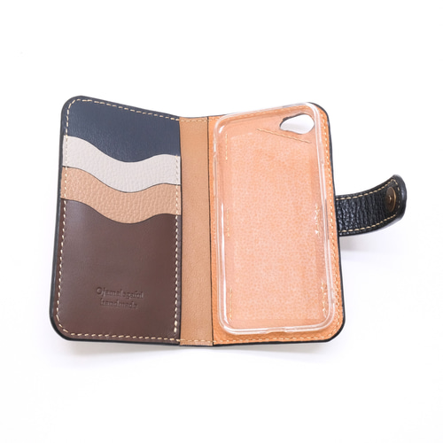 本革 iPhoneSE2,SE3,7,8(4.7インチ)ケース パッチワーク iPhoneケース