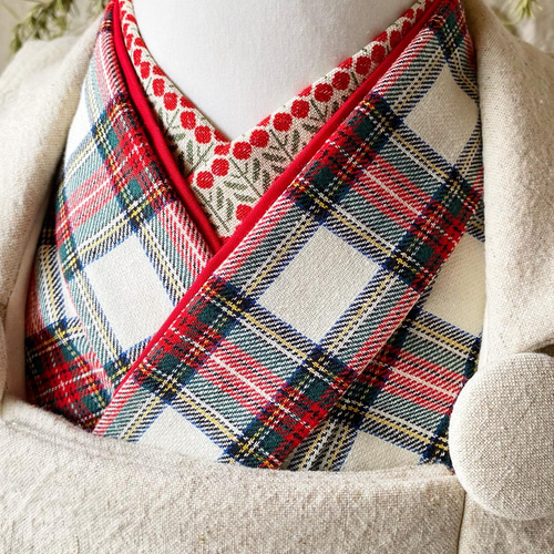 七五三用着物 白タータンチェック 襦袢付き 子供服 cocoawaffle 通販  