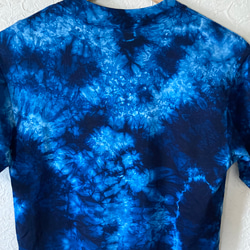 天然藍染　Tシャツ　女性用　半袖　フリーサイズ 4枚目の画像
