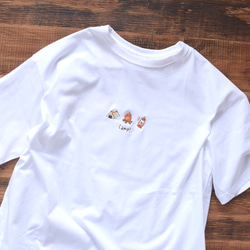 Camp!ビッグシルエット刺繍Tシャツ《ホワイト》メンズ レディース トップス キャンプ 2枚目の画像