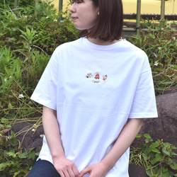 Camp!ビッグシルエット刺繍Tシャツ《ホワイト》メンズ レディース トップス キャンプ 11枚目の画像