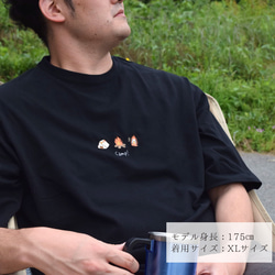 Camp!ビッグシルエット刺繍Tシャツ《ブラック》メンズ レディース トップス キャンプ 3枚目の画像