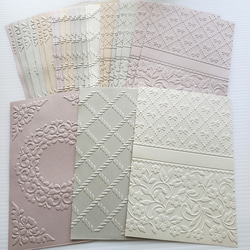 CF69E】エンボスペーパー♡くすみカラー ベージュ系E 特殊紙 素材30枚