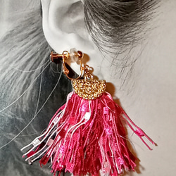 和モダンしめ縄 白にピンク ダリア お正月飾り リース 上下可能 2way