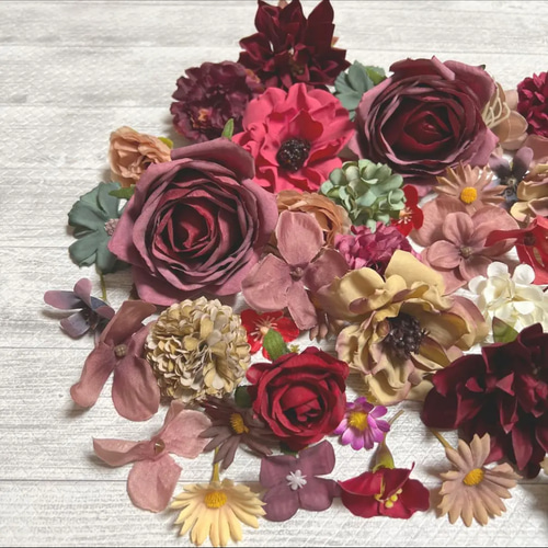 ☆NO 0624-06④造花 花材 小花 まとめ売り ハンドメイド 素材 セット 