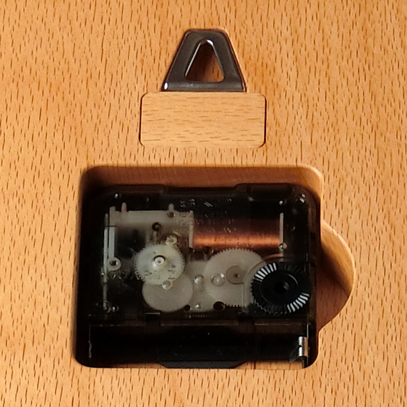 掛け時計（木製・無垢）Wood Wall Clock C-1　ビーチ 9枚目の画像