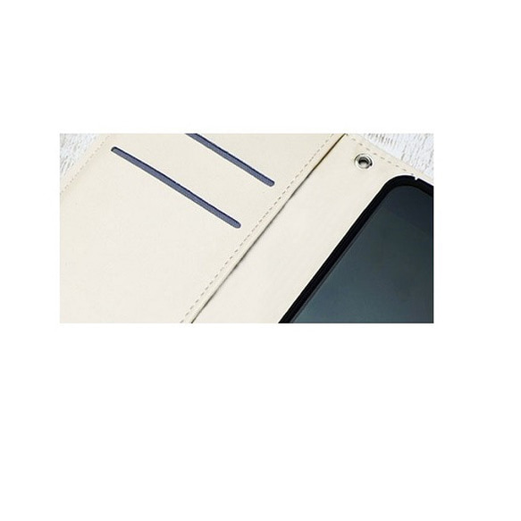 【全機種対応】手帳型　グリーンガーデンと可愛い鳥カゴ/押し花 　iphone Xperia  GALAXY 6枚目の画像