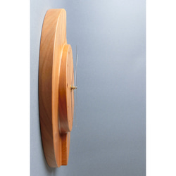 掛け時計（木製・無垢）Wood Wall Clock C-1　ブラックチェリー 4枚目の画像