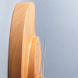 掛け時計（木製・無垢）Wood Wall Clock C-1　ブラックチェリー 8枚目の画像