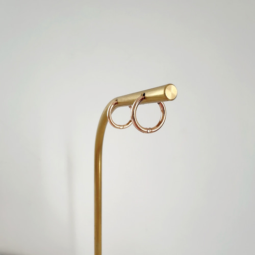 未使用⭐︎1AR アクセサリーファンシーフープピアス　小　ピンクゴールド Amazon | [Hothrty]ピアス レディース フープピアス リング